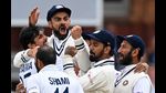 India captain Virat Kohli and the team. They pulled out of the fifth and final Test citing fear for themselves and their families, after a physiotherapist they’d all been in contact with tested positive for Covid-19. Then they flew, with their families, to the UAE, where the IPL is set to begin today. (AFP) India captain Virat Kohli and the team. They pulled out of the fifth and final Test citing fear for themselves and their families, after a physiotherapist they’d all been in contact with tested positive for Covid-19. Then they flew, with their families, to the UAE, where the IPL is set to begin today. (AFP)