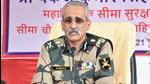 BSF DG Pankaj Kumar Singh addressing the media. He visited RS Pura and Arnia sectors to review security scenario on Indo-Pak border on Friday. (HT Photo) BSF DG Pankaj Kumar Singh addressing the media. He visited RS Pura and Arnia sectors to review security scenario on Indo-Pak border on Friday. (HT Photo)