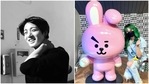 Jungkook gets a gift from Arci Muñoz. Jungkook gets a gift from Arci Muñoz.