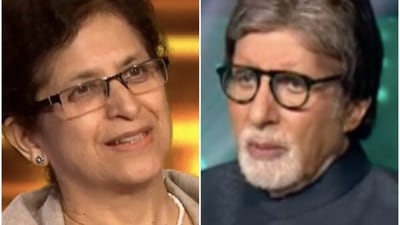 Ex-diplomat Manju Seth on Kaun Banega Crorepati 13, hosted by Amitabh Bachchan. Ex-diplomat Manju Seth on Kaun Banega Crorepati 13, hosted by Amitabh Bachchan.