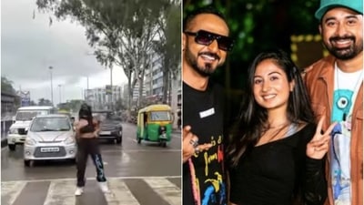 Shreya Kalra poses with Nikhil Chinapa and Rannvijay Singha. Shreya Kalra poses with Nikhil Chinapa and Rannvijay Singha.