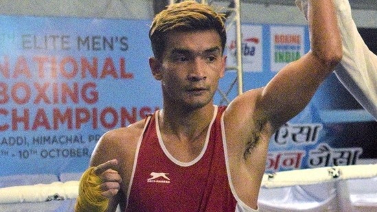 File image of Indian boxer Shiva Thapa.(PTI)