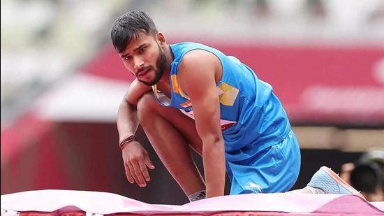 Praveen Kumar in action at the Tokyo Paralympics. (FILE PHOTO)