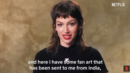 Ursula Corbero aka Tokyo from Money Heist.(YouTube/Netflix India)