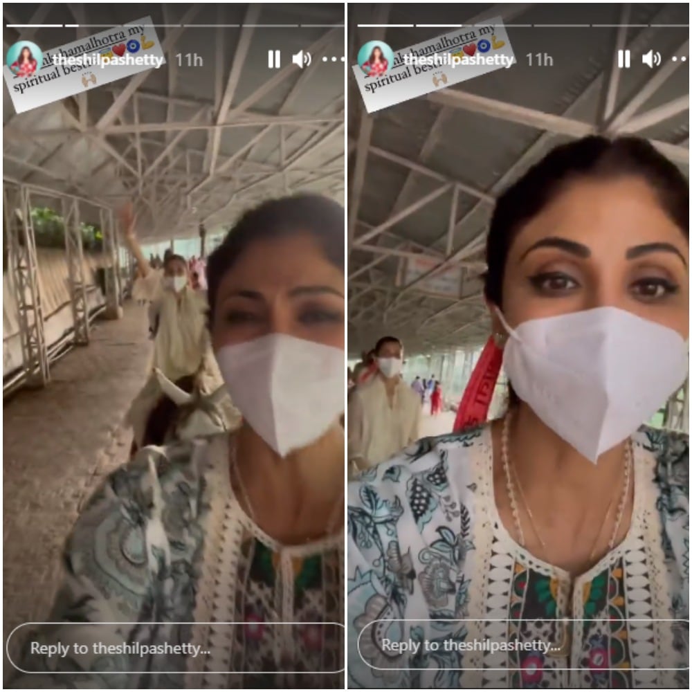 The next video clip featured her with her friend Akanksha Malhotra as they rode on horses.