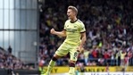 Arsenal's Martin Odegaard celebrates scoring their side's goal.(AP) Arsenal's Martin Odegaard celebrates scoring their side's goal.(AP)