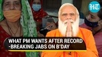 PM Modi reacts to record vaccinations on birthday, responds to wishes PM Modi reacts to record vaccinations on birthday, responds to wishes