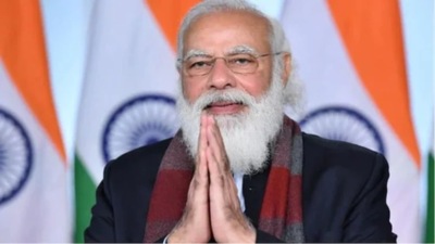 ‘This will be possible when we give as much importance to corona precautions as much as we have given for vaccinations,” the prime minister said. (PTI) ‘This will be possible when we give as much importance to corona precautions as much as we have given for vaccinations,” the prime minister said. (PTI)