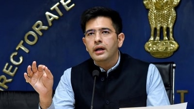 Raghav Chadha’s attack on Saturday comes a day after he targeted Punjab Congress president Navjot Singh Sidhu and called him the ‘Rakhi Sawant’ of Punjab politics (File photo) Raghav Chadha’s attack on Saturday comes a day after he targeted Punjab Congress president Navjot Singh Sidhu and called him the ‘Rakhi Sawant’ of Punjab politics (File photo)