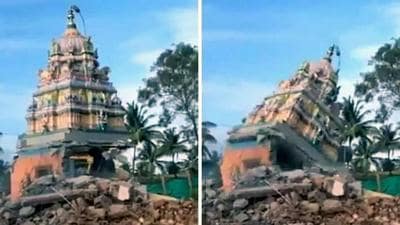 Mahadevamma temple in Mysuru was recently demolished by the Karnataka government. (HT Photo)