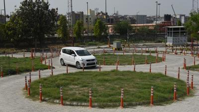 Results of the first one year of the automated tracks, accessed by HT, showed that at least 48.91% applicants failed the driving test at the three tracks that were opened by July 2019. Before the automated tests were introduced at the three centres, the rate of failed applicants was only 16.24%, records showed. (Mohd Zakir/HT PHOTO) Results of the first one year of the automated tracks, accessed by HT, showed that at least 48.91% applicants failed the driving test at the three tracks that were opened by July 2019. Before the automated tests were introduced at the three centres, the rate of failed applicants was only 16.24%, records showed. (Mohd Zakir/HT PHOTO)