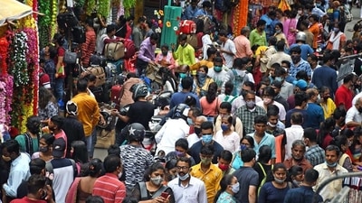 People throng Dadar market ahead of the Ganesh Chaturthi festival in Mumbai. (ANI file photo) People throng Dadar market ahead of the Ganesh Chaturthi festival in Mumbai. (ANI file photo)