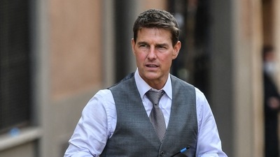 US actor Tom Cruise is pictured during the filming of "Mission Impossible : Lybra" in Rome. (File Photo / AFP) US actor Tom Cruise is pictured during the filming of "Mission Impossible : Lybra" in Rome. (File Photo / AFP)