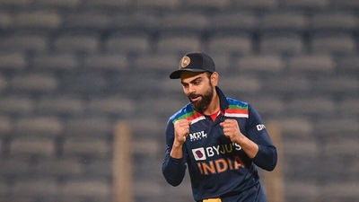 'In long-term vision, Virat Kohli (in frame) will not remain the ODI captain as well': Aakash Chopra (File) 'In long-term vision, Virat Kohli (in frame) will not remain the ODI captain as well': Aakash Chopra (File)