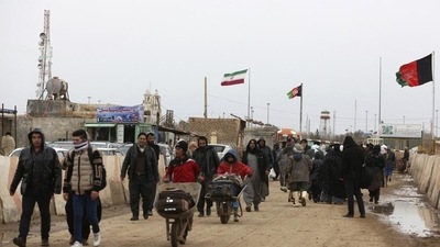 File photo of Afghanistan-Iran border which has now become a key route of escape from Afghanistan. (AP ) File photo of Afghanistan-Iran border which has now become a key route of escape from Afghanistan. (AP )
