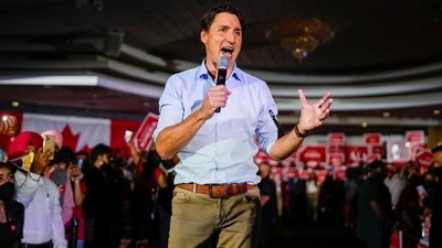 Canada’s Liberal Prime Minister Justin Trudeau targeted voters who may opt for the New Democratic Party, spearheaded by Jagmeet Singh. Canada’s Liberal Prime Minister Justin Trudeau targeted voters who may opt for the New Democratic Party, spearheaded by Jagmeet Singh.