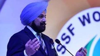 National Rifle Association of India (NRAI) president Raninder Singh (Hindustan Times via Getty Images) National Rifle Association of India (NRAI) president Raninder Singh (Hindustan Times via Getty Images)