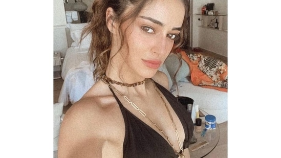 Ananya Panday hooks fans with her ‘hot mess’ in black string bikini at Maldives(Instagram/ananyapanday)