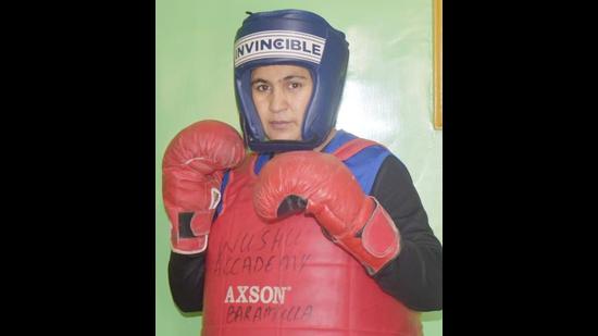 At her maiden global outing in 2017, Jabeena Akhtar won a bronze for the country at the International Wushu Championship in Armenia. (HT Photo)