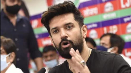Chirag Paswan had criticised the chief minister for staying away from the death anniversary function of his father (HT PHOTO) Chirag Paswan had criticised the chief minister for staying away from the death anniversary function of his father (HT PHOTO)