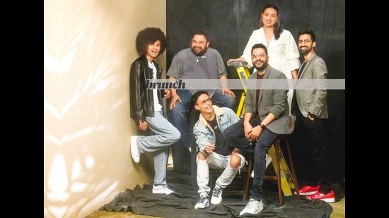 Six Clubhouse hosts whose work you should follow to discover a new way of social networking: (Clockwise from left) Dhruvin Manish Busa, Santu Misra, Janice Sequeira, Anirudh Deshmukh, Aniruddha Guha and Kevin Zingkhai; Hair and make-up:Ashwin Shelar; make-up (for Janice):Jessica Fernandes; hair (for Janice): Abigail Fernandes; On Dhruvin: Jeans, Urbanic; t-shirt, H&M; jacket, Koovs; shoes, Zara; On Santu: Tshirt, Jaywalking; jeans, Sabya x HM; shoes, Off-white; On Janice: Dress, Jodi Life; jewellery, Prop Shop 24; On Anirudh: Sweater tee, H&M; trousers, Allen Solly; blazer, Raymond;sneakers, Nike Air Force 1; watch, Fossil; On Aniruddha: Jacket, Zara; t-shirt, H&M; jeans, Jack & Jones; shoes, Nike; On Kevin: Jacket, Zara; sweater, Adidas Originals; watch, Fossil; ring, family heirloom; belt, Michael Kors; jeans, H&M; shoes, Nike (Subi Samuel) Six Clubhouse hosts whose work you should follow to discover a new way of social networking: (Clockwise from left) Dhruvin Manish Busa, Santu Misra, Janice Sequeira, Anirudh Deshmukh, Aniruddha Guha and Kevin Zingkhai; Hair and make-up:Ashwin Shelar; make-up (for Janice):Jessica Fernandes; hair (for Janice): Abigail Fernandes; On Dhruvin: Jeans, Urbanic; t-shirt, H&M; jacket, Koovs; shoes, Zara; On Santu: Tshirt, Jaywalking; jeans, Sabya x HM; shoes, Off-white; On Janice: Dress, Jodi Life; jewellery, Prop Shop 24; On Anirudh: Sweater tee, H&M; trousers, Allen Solly; blazer, Raymond;sneakers, Nike Air Force 1; watch, Fossil; On Aniruddha: Jacket, Zara; t-shirt, H&M; jeans, Jack & Jones; shoes, Nike; On Kevin: Jacket, Zara; sweater, Adidas Originals; watch, Fossil; ring, family heirloom; belt, Michael Kors; jeans, H&M; shoes, Nike (Subi Samuel)