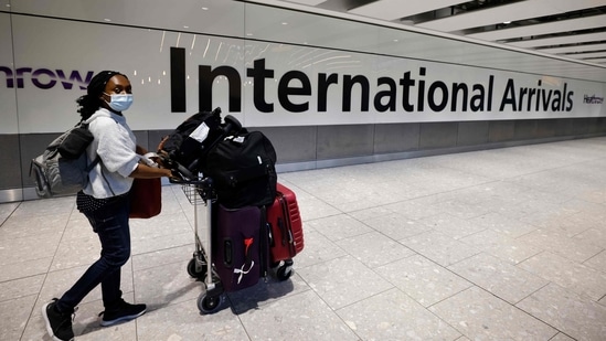 Passengers who aren’t recognised as being fully vaccinated under UK’s international travel rules will still have to take a pre-departure test, a day two and day eight PCR test, and self-isolate for 10 days(AFP) Passengers who aren’t recognised as being fully vaccinated under UK’s international travel rules will still have to take a pre-departure test, a day two and day eight PCR test, and self-isolate for 10 days(AFP)