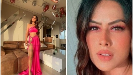 Nia Sharma shared pictures from her Friday celebrations.