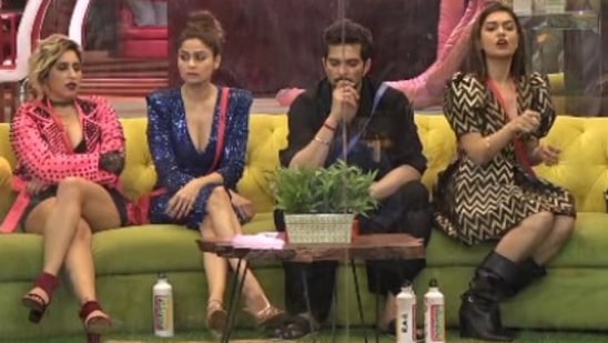 Bigg Boss OTT: Neha Bhasin, Shamita Shetty, Raqesh Bapat and Divya Agarwal inside the house.