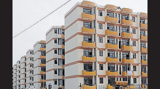 In the last auction held by the Chandigarh Estate Office in 2019, all residential properties were sold, but there were no takers for the commercial and industrial plots. (HT file)
