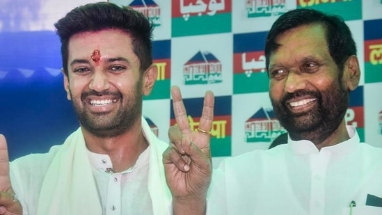 Soon after the split in the LJP, Chirag had also appealed to PM Modi for Bharat Ratna to his father after the national executive meeting was held in New Delhi.(PTI file photo) Soon after the split in the LJP, Chirag had also appealed to PM Modi for Bharat Ratna to his father after the national executive meeting was held in New Delhi.(PTI file photo)