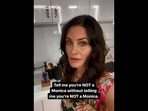 The image is taken from the video shared by Courteney Cox.