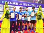 The Indian pairs of Siddhesh Pande-Mudit Dani and Fidel R Snehit-Sudhanshu Grover had to be content with bronze medals after losing their respective men's doubles semifinals at the ITTF Kazakhstan International Open in Karaganda.