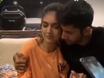 Divya Agarwal with boyfriend Varun Sood. Divya Agarwal with boyfriend Varun Sood.