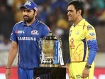 Rohit Sharma and MS Dhoni. (Twitter) Rohit Sharma and MS Dhoni. (Twitter)