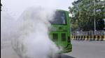 A state bus producing smoke in the National Capital Region (HT Archive) A state bus producing smoke in the National Capital Region (HT Archive)