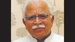 The MC employees gheraoed chief minister Manohar Lal Khattar’s camp office on Sunday. (HT FILE) The MC employees gheraoed chief minister Manohar Lal Khattar’s camp office on Sunday. (HT FILE)