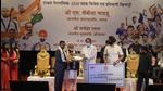 Naidu, calling upon youngsters to make physical fitness and sports a way of life, distributed prize money of <span class='webrupee'>₹</span>27 crore among 19 Paralympian medallists and participants. Chief minister Manohar Lal Khattar was also present with Naidu at the event. (Parveen Kumar/HT Photo) Naidu, calling upon youngsters to make physical fitness and sports a way of life, distributed prize money of <span class='webrupee'>₹</span>27 crore among 19 Paralympian medallists and participants. Chief minister Manohar Lal Khattar was also present with Naidu at the event. (Parveen Kumar/HT Photo)