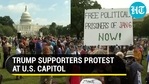 US Capitol violence: Protest in support of 'J6' rioters in Washington amid heavy police presence