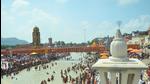 Pilgrims from other states have increased at Har-Ki-Pauri in Haridwar since Char Dham pilgrimage has been opened for the public in Haridwar. (HT Photo/HT PHOTO) Pilgrims from other states have increased at Har-Ki-Pauri in Haridwar since Char Dham pilgrimage has been opened for the public in Haridwar. (HT Photo/HT PHOTO)