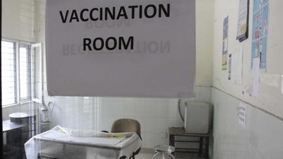 Ludhiana, India – September 19, 2021 : Vaccination centre at Civil Surgeon office giving a deserted look in Ludhiana on Sunday, September 19, 2021. (Photo by Harsimar Pal Singh/Hindustan Times) (Representative Image/HT File)