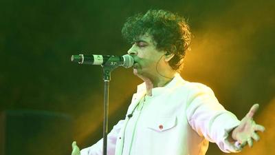 Singer Palash Sen recently released his latest album with his band Euphoria. Singer Palash Sen recently released his latest album with his band Euphoria.