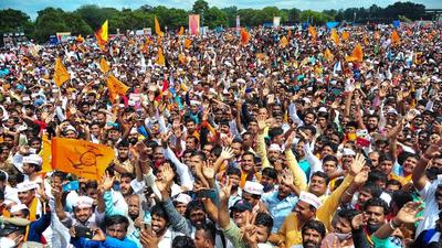 The leaders of the Panchamasali community had given the Bharatiya Janata Party (BJP)-led Karnataka government time till September 15 and have now said that the members of the community will intensify their struggle from October 1. (Agencies) The leaders of the Panchamasali community had given the Bharatiya Janata Party (BJP)-led Karnataka government time till September 15 and have now said that the members of the community will intensify their struggle from October 1. (Agencies)