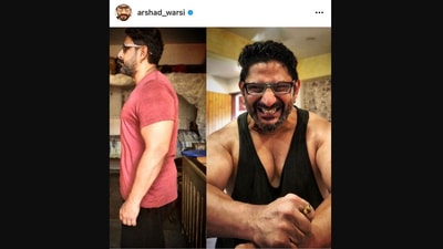 The image shows Arshad Warsi’s transformation. (Instagram/@arshad_warsi)
