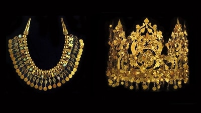 The Taliban have said they are tracking and will secure the 2000-year-old Bactrian gold treasure. (Thierry Ollivier/Musée Guimet) The Taliban have said they are tracking and will secure the 2000-year-old Bactrian gold treasure. (Thierry Ollivier/Musée Guimet)