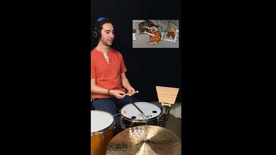 The viral video of the sounds of The Flintstones wowed people. (Instagram/@josh_harmon_)