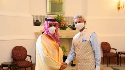 Jaishankar added that he and Prince Faisal had discussed “cooperation in the political, security and socio-cultural pillars of our strategic partnership”. (@DrSJaishankar/Twitter) Jaishankar added that he and Prince Faisal had discussed “cooperation in the political, security and socio-cultural pillars of our strategic partnership”. (@DrSJaishankar/Twitter)