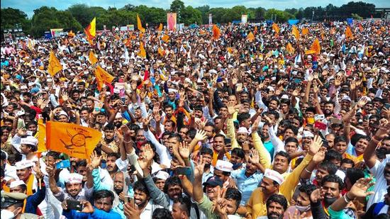 The leaders of the Panchamasali community had given the Bharatiya Janata Party (BJP)-led Karnataka government time till September 15 and have now said that the members of the community will intensify their struggle from October 1. (Agencies) The leaders of the Panchamasali community had given the Bharatiya Janata Party (BJP)-led Karnataka government time till September 15 and have now said that the members of the community will intensify their struggle from October 1. (Agencies)