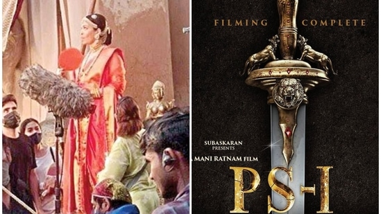 Aishwarya Rai shared an update about her upcoming film Ponniyin Selvan.