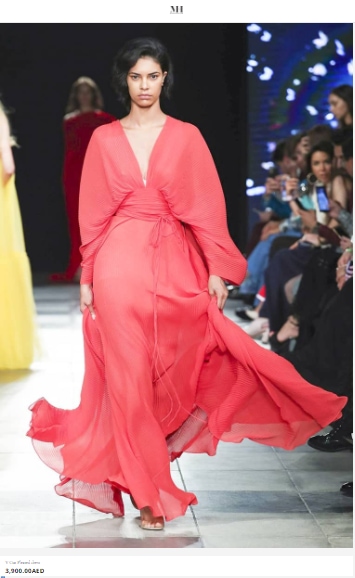 Yami Gautam's V-cut pleated dress from Marmar Halim(marmar-halim.com)