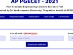 AP PGECET 2021 hall tickets: Candidates can download their AP PGECET 2021 admit cards from the official website of APSCHE at sche.ap.gov.in.